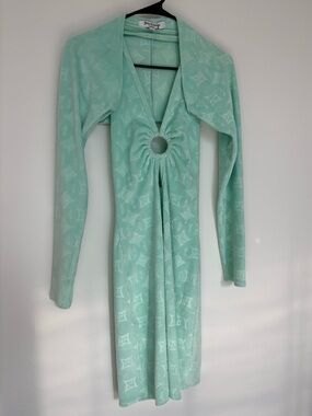 Juicy Couture x Urban Outfitters Exclusive Velour Embossed Mini Dress